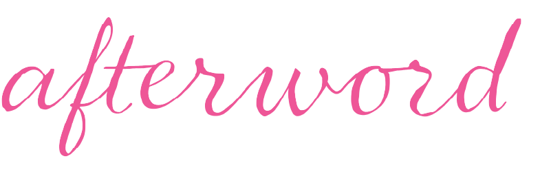 afterword